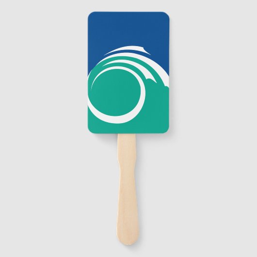 Patriotic set of hand fans with flag of Ottawa Handwaaier (Achterkant)