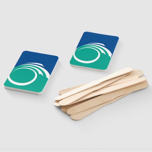 Patriotic set of hand fans with flag of Ottawa Handwaaier (Niet-gemonteerd)