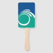 Patriotic set of hand fans with flag of Ottawa Handwaaier (Voorkant)