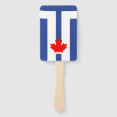 Patriotic set of hand fans with flag of Toronto Handwaaier (Voorkant)