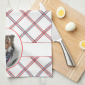 Patriotic Sheltie Kitchen Towel Theedoek (Quarter Fold)