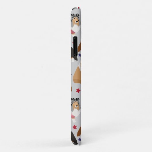Patriotic Sheltie Shetland Sheepdog Case-Mate iPhone Case (Achterkant/rechts)