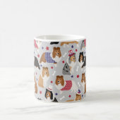 Patriotic Sheltie Shetland Sheepdog Coffee Mok (Center)