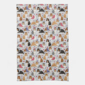 Patriotic Sheltie Shetland Sheepdog Kitchen Towel Theedoek (Verticaal)