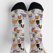 Patriotic Sheltie Shetland Sheepdog Sokken (Top)