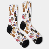 Patriotic Sheltie Shetland Sheepdog Sokken (Rechts)