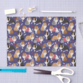 Patriotic Sheltie Shetland Sheepdog Tissuepapier (Craft)
