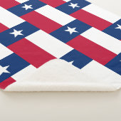 Patriotic Sherpa Blanket met Texas vlag Sherpa Deken (3/4)