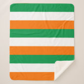 Patriotic Sherpa Blanket met vlag Ierland Sherpa Deken (Voorkant)