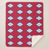 Patriotic Sherpa Blanket met vlag van Arkansas Sherpa Deken (Voorkant)