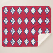 Patriotic Sherpa Blanket met vlag van Arkansas Sherpa Deken (Voorkant (horizontaal))