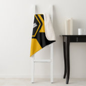 Patriotic Sherpa Blanket met vlag van Baltimore Deken (In situ)