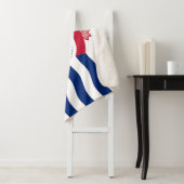 Patriotic Sherpa Blanket met vlag van Cincinnati Sherpa Deken (In situ)