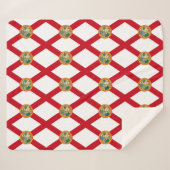 Patriotic Sherpa Blanket met vlag van Florida Sherpa Deken (Voorkant (horizontaal))