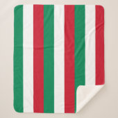 Patriotic Sherpa Blanket met vlag van Hongarije Sherpa Deken (Voorkant)