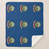 Patriotic Sherpa Blanket met vlag van Idaho Sherpa Deken (Voorkant)