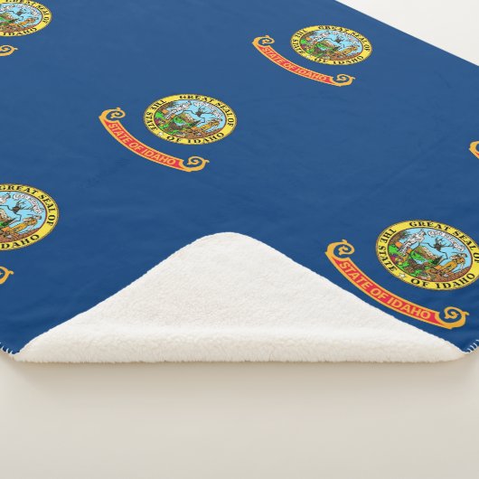 Patriotic Sherpa Blanket met vlag van Idaho Sherpa Deken (3/4)