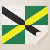 Patriotic Sherpa Blanket met vlag van Monterey Sherpa Deken (Voorkant (horizontaal))