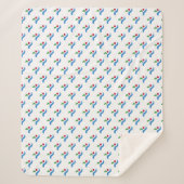 Patriotic Sherpa Blanket with flag of Seoul Sherpa Deken (Voorkant)