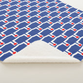 Patriotic Sherpa Blanket with flag of Toronto Sherpa Deken (3/4)