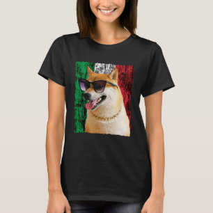 Patriotic Shiba Inu Italië vlag Italiaanse Shiba I T-shirt