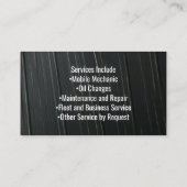 Patriotic Shield Amerikaanse vlag auto monteur Visitekaartje (Achterkant)