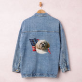 Patriotic Shih Tzu Denim Jacket (Hangar)