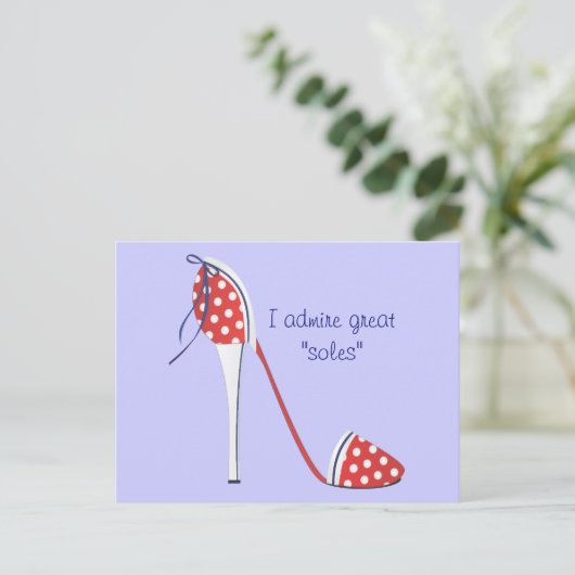 Patriotic Shoe Briefkaart (Staand voorkant)