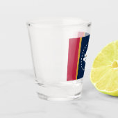 Patriotic shot glass with flag of Mississippi Shot Glas (Links)