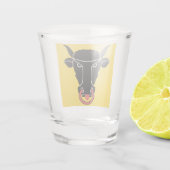 Patriotic shot glass with flag of Uri, Swiss Shot Glas (Achterkant)