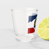 Patriotic shot glass with flag of Utah, USA Glas (Links)