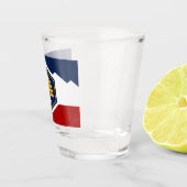 Patriotic shot glass with flag of Utah, USA Glas (Rechts)