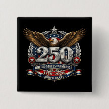 Patriotic Silver Semiquincentennial Emblem