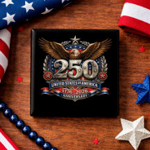 Patriotic Silver Semiquincentennial Emblem