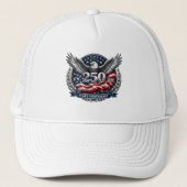 Patriotic Silver Wings of Freedom Trucker Pet (Voorkant)