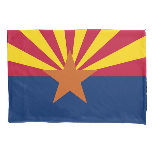Patriotic Single Pillowcase flag of Arizona, Veren Kussensloop (Voorkant)