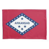 Patriotic Single Pillowcase flag of Arkansas, Vere Kussensloop (Voorkant)