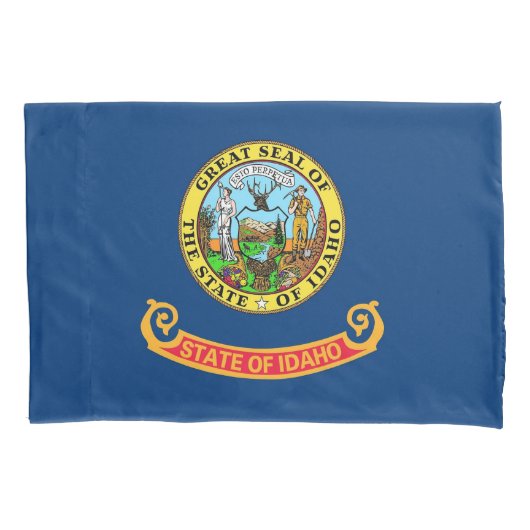 Patriotic Single Pillowcase flag of Idaho (Verenig Kussensloop (Voorkant)
