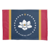Patriotic Single Pillowcase, flag of Mississipi Kussensloop (Voorkant)