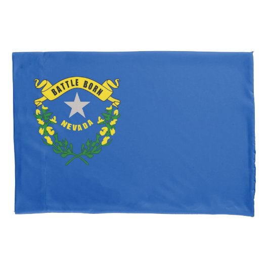 Patriotic Single Pillowcase flag of Nevada, USA Kussensloop (Voorkant)