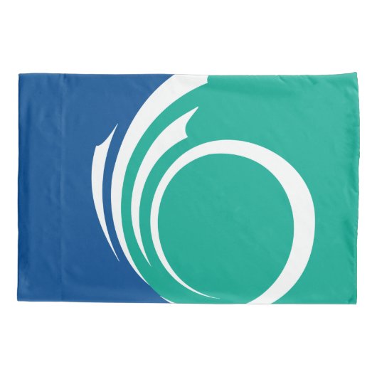 Patriotic Single Pillowcase with flag of Ottawa Kussensloop (Achterkant)