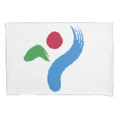Patriotic Single Pillowcase with flag of Seoul Kussensloop (Voorkant)