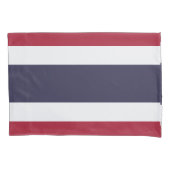 Patriotic Single Pillowcase with flag of Thailand Kussensloop (Voorkant)