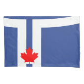 Patriotic Single Pillowcase with flag of Toronto Kussensloop (Voorkant)