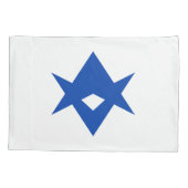 Patriotic Single Pillowcase with flag of Toyota Kussensloop (Achterkant)