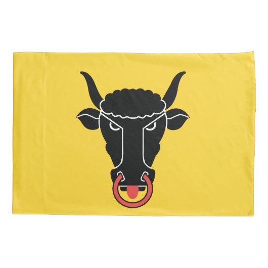 Patriotic Single Pillowcase with flag of Uri Kussensloop (Achterkant)