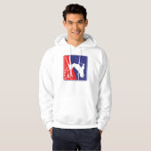 Patriotic Skier Hoodie (Voorkant volledig)