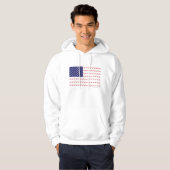 Patriotic Skier Hoodie (Voorkant volledig)