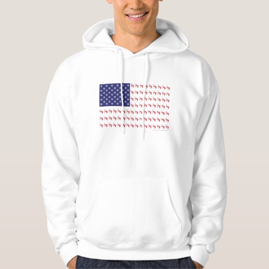 Patriotic Skier Hoodie (Voorkant)