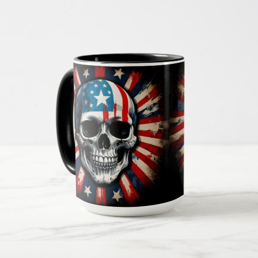 Patriotic Skull: Stars and Stripes Rebellion aange Mok (Voorkant links)